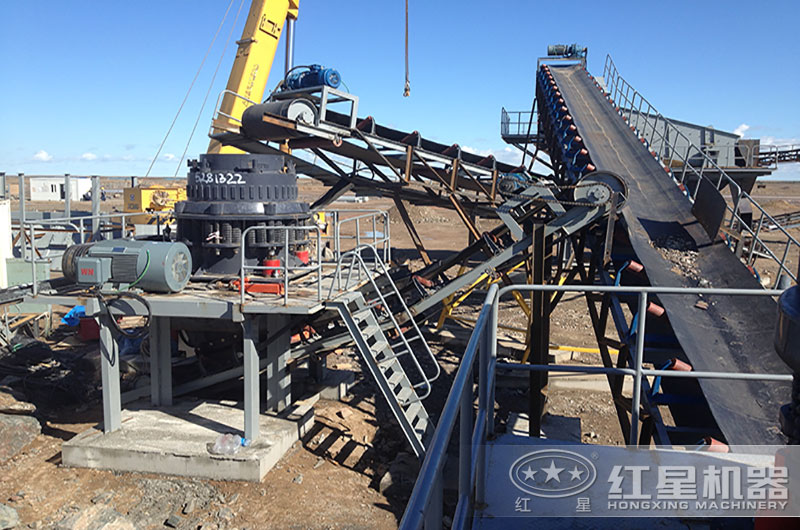 河南碎石制砂生產線現(xiàn)場