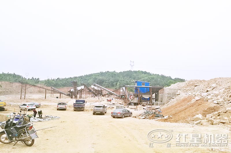 湖北黃岡砂石生產線現(xiàn)場